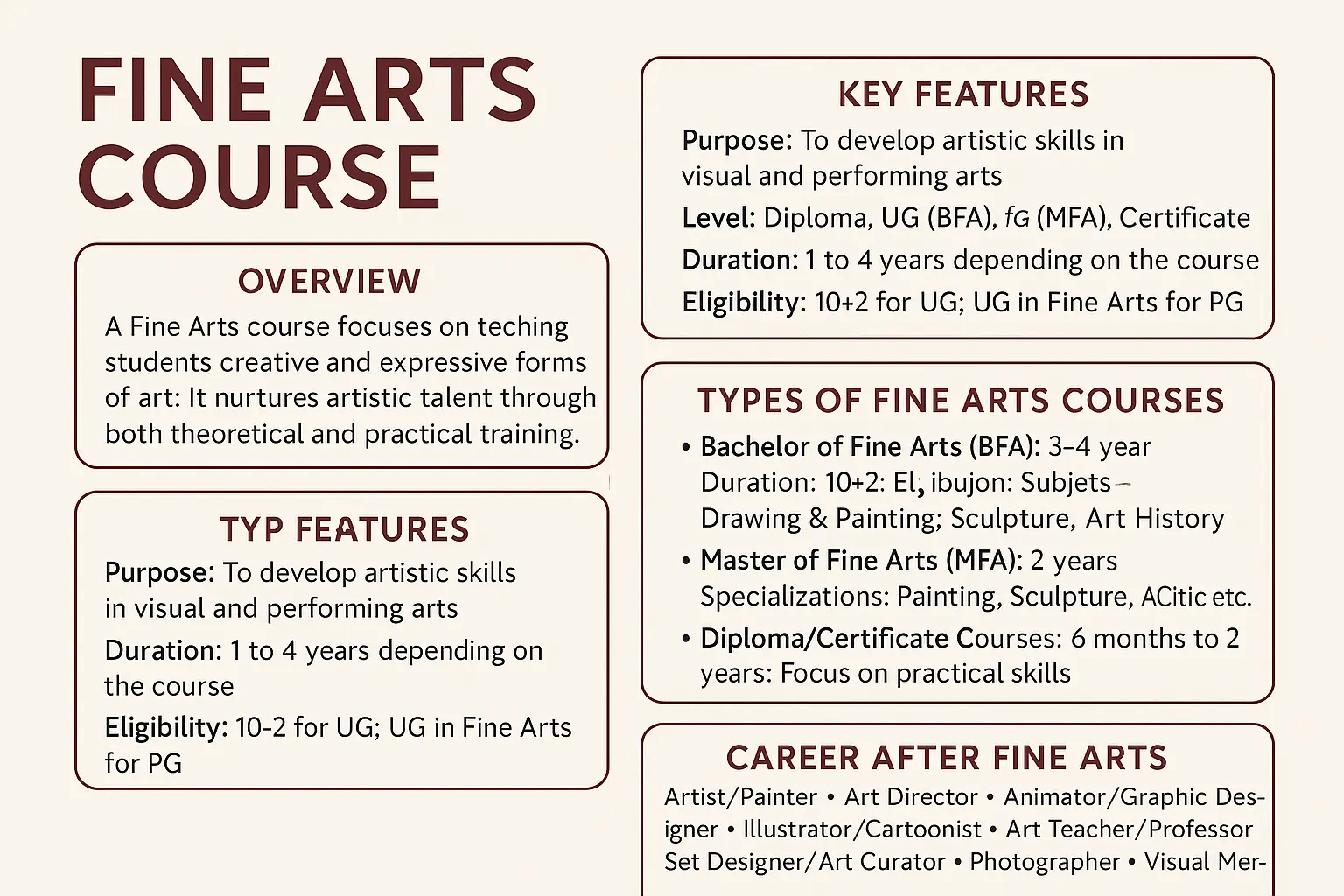 Are Fine Arts Courses admissionsking